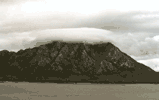 Cloud on a mountain
