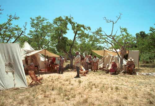 Elaborate encampment - where did that chair come from?