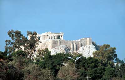 The Acropolis from the Olympic Stadium.
