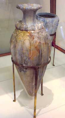 Marble amphora.