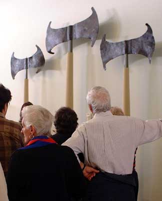 These huge double axes were ceremonial only.