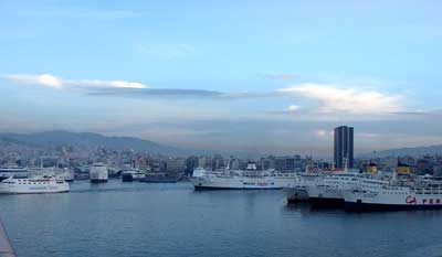 Arrival at Piraeus in early morning.
