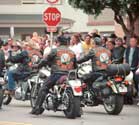 Bikers on parade