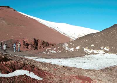 More barren landscape at the vent.