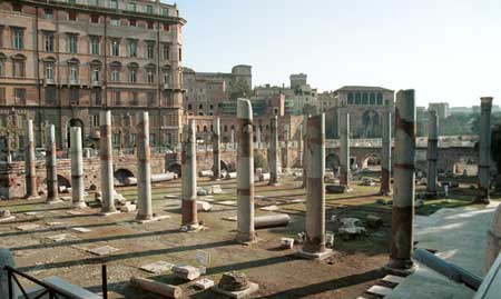 The Forum in which Caesar was killed on the Ides of March