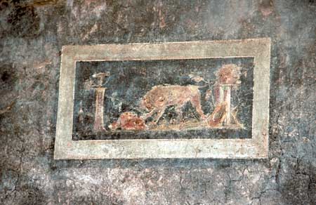 An animal fresco.