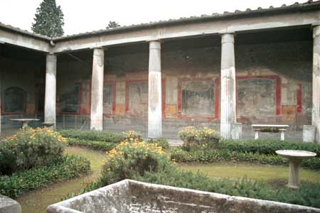 Well preserved atrium of a large house.