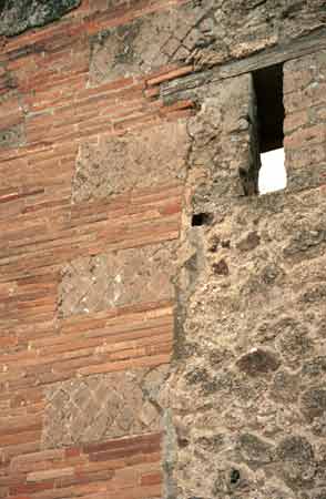 More brickwork. Obviously, this wall has been reconfigured more than once.