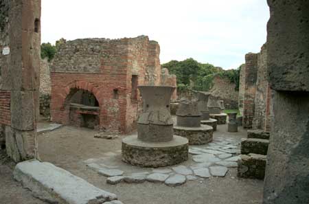 This must have been a bakery or a eatery since there is such a large oven.