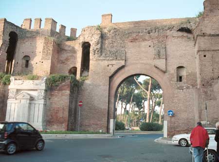 A piece of the old city wall.