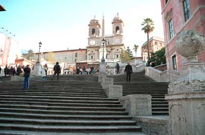 The famous Spanish Steps