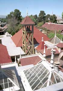 Some of the maze of roof