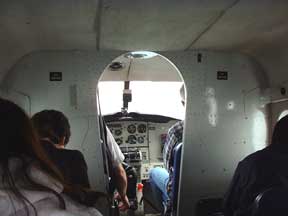 Inside the floatplane