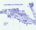 Map of Alhambra and Generalife