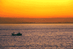 Sunrise in port